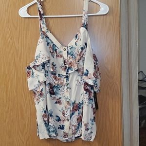 Cold shoulder blouse